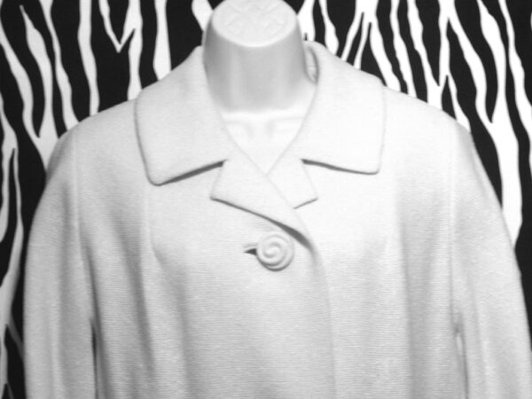 Audrey Hepburn Style White Vintage Coat