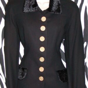 Black Vintage Blazer By Moschery