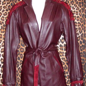 Classic Burgundy Leather Jacket