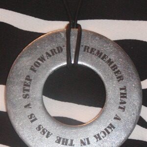 Quotation Pendant Step Forward