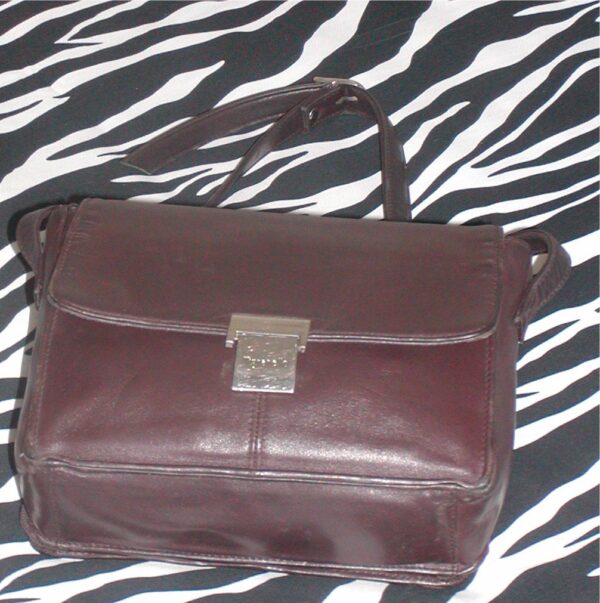 Brown Vintage Leather Tignanello Shoulder Bag
