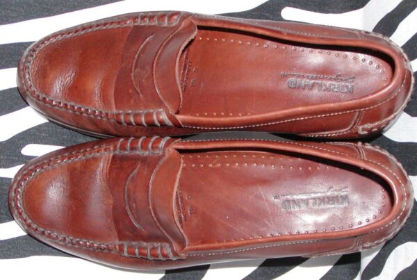 Vintage Brown Kirkland Strap Leather Loafers