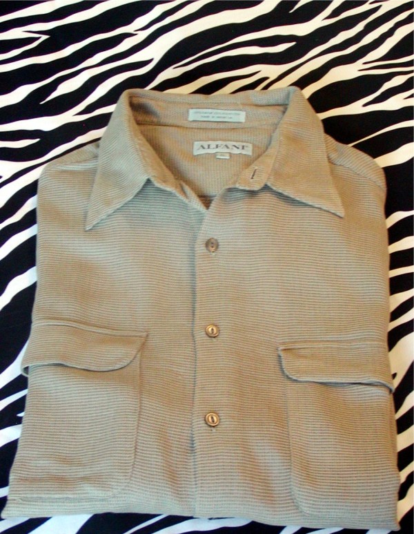 Vintage Alfani Woven Casual Shirt Mens Size XL