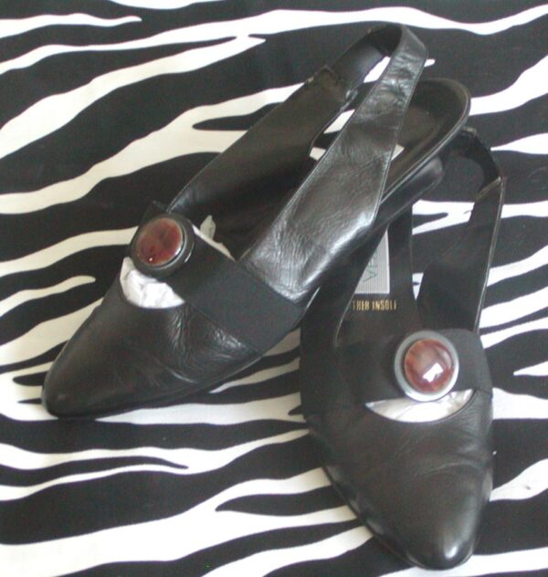 Vintage Sling Backs Low Heel Made in Italy