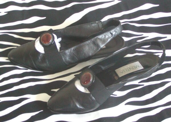 Vintage Sling Backs Low Heel Made in Italy