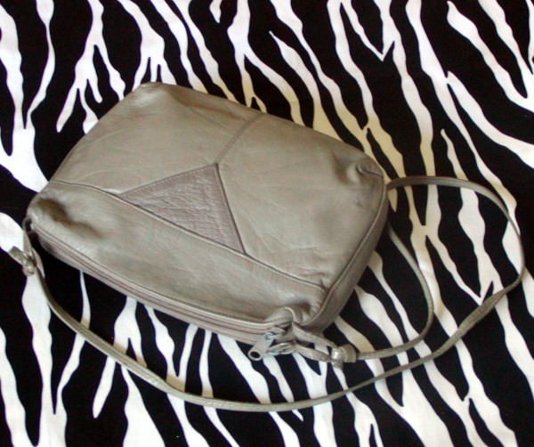 Pale Olive Green Vintage Crossbody Bag