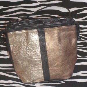 Small Vintage Metallic Bucket Bag