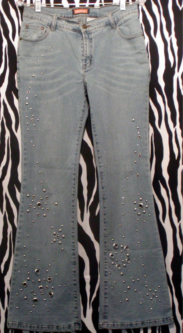 Stretchy And Flashy Vintage Jeans