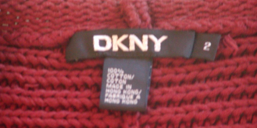 Vintage Burgundy DKNY Pullover Tunic » Vintage Designer Clothing