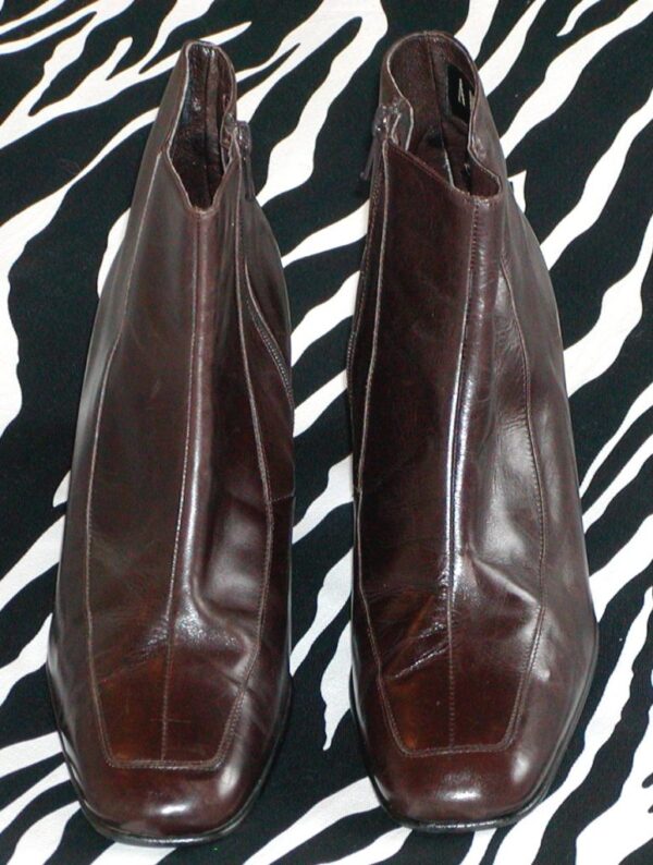 Amalfi Brown Leather Ankle Boots Made in Italy
