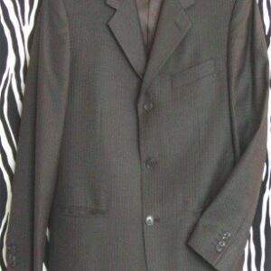 Vintage Gianni Uomo Classic Brown Striped Suit Made in Italy