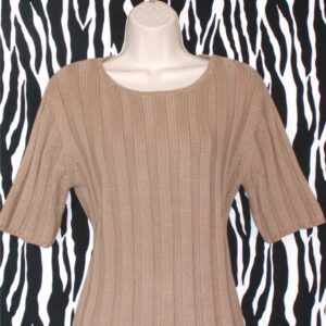 Vintage Camel Cable Knit Pullover