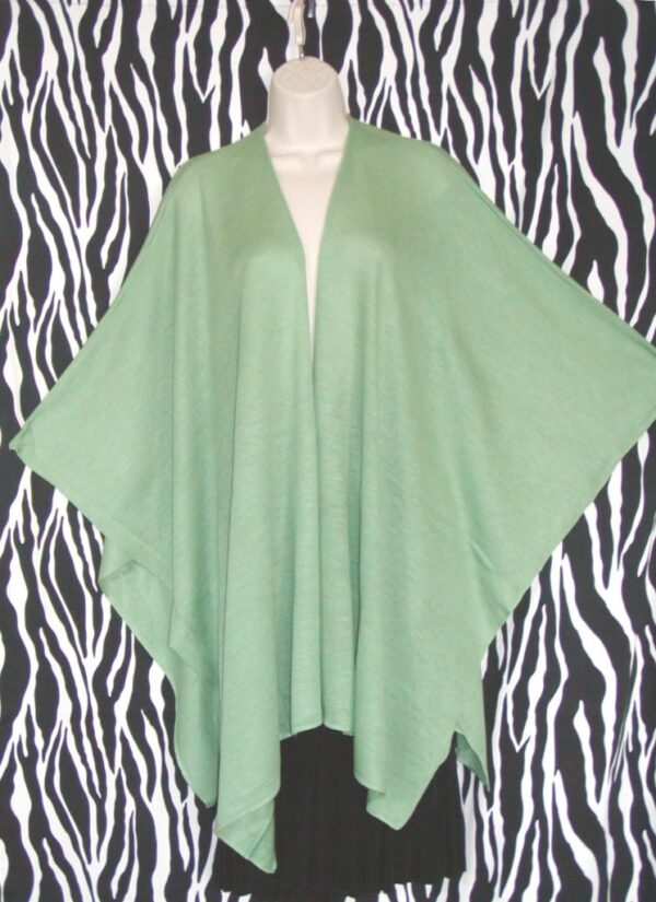 Vintage Celadon Green Cape Coat