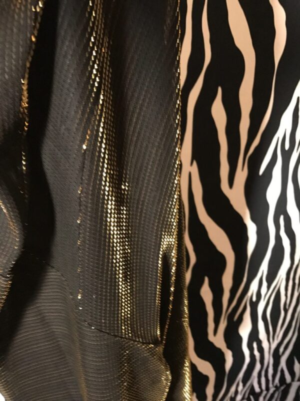 Flashy Black And Gold Disco Shirt