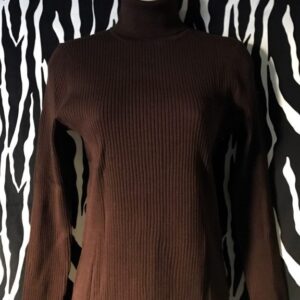 Spenser Jeremy Silk Turtleneck, Brown Turtleneck