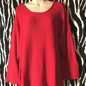 Vintage Red Silk Chico’s Tunic