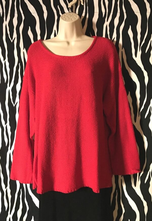 Vintage Red Silk Chico’s Tunic