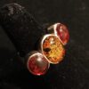 Amber And Sterling Silver Ring, Amber Ring, Sterling Silver Ring