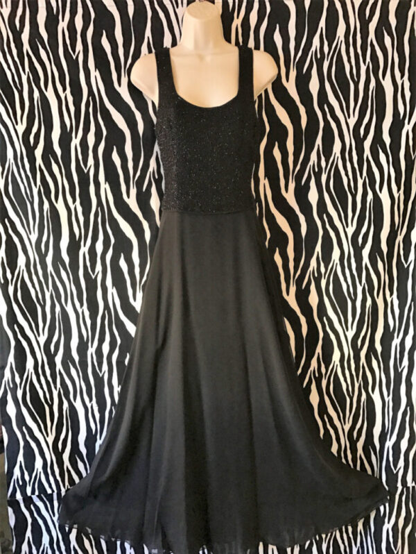 Black Vintage Bieff Basix Evening Gown