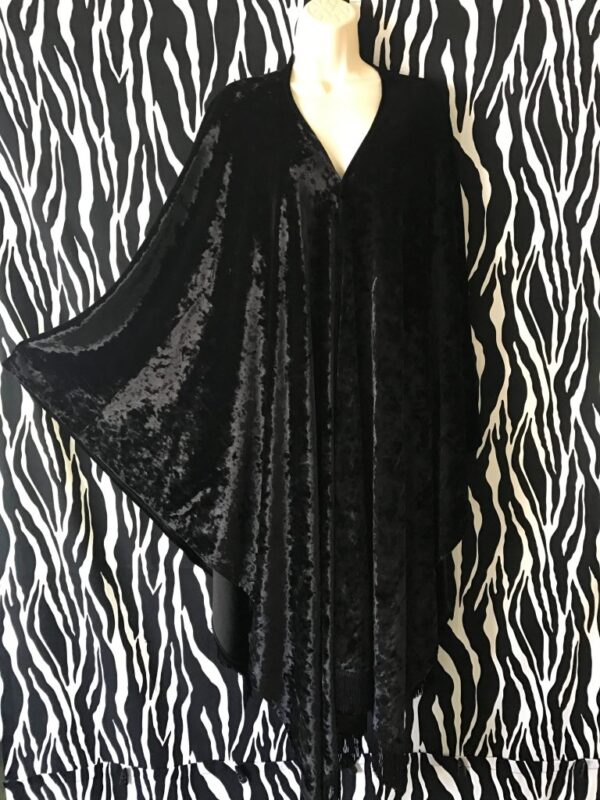 Black Velvet Wrap, Evening Wrap, Black Wrap