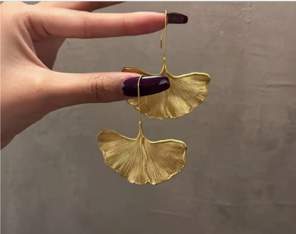 Boho Golden Leaf Earrings