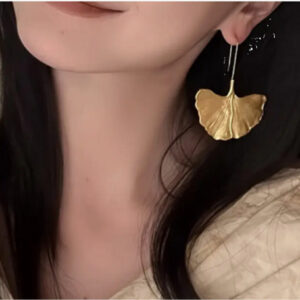 Boho Golden Leaf Earrings