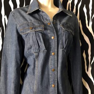 Caslon Denim Shirt, Dark Denim Shirt