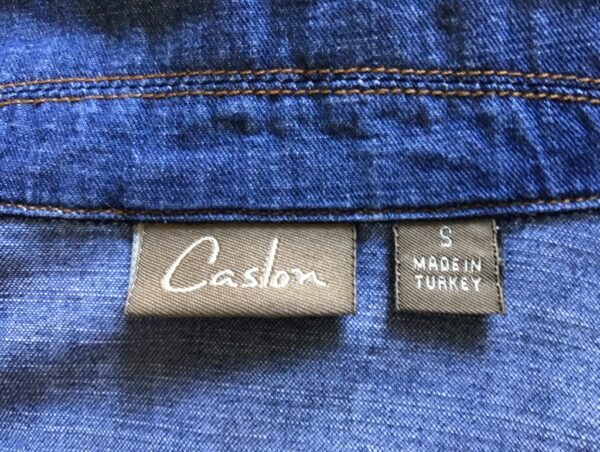 Caslon Denim Shirt, Dark Denim Shirt