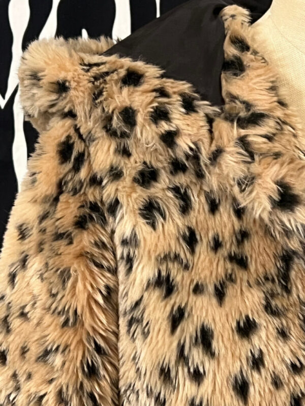 Cheetah Faux Fur Hoodie Coat