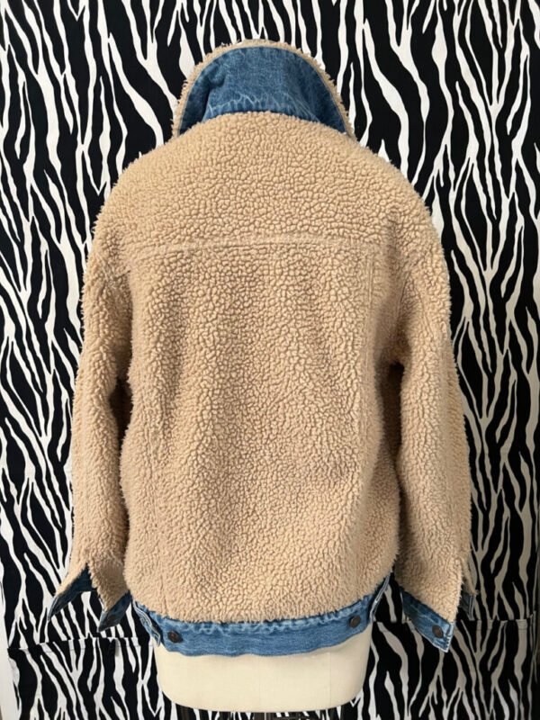 Faux Fur Lined Reversible Denim Jacket