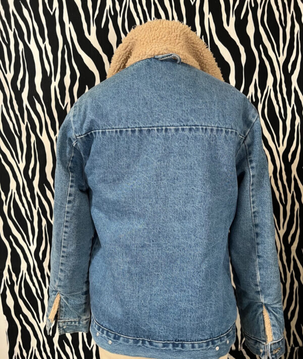 Faux Fur Lined Reversible Denim Jacket