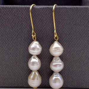 Genuine Freshwater Pearl Dangle Earrings