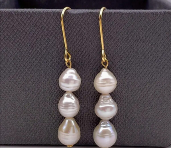 Genuine Freshwater Pearl Dangle Earrings