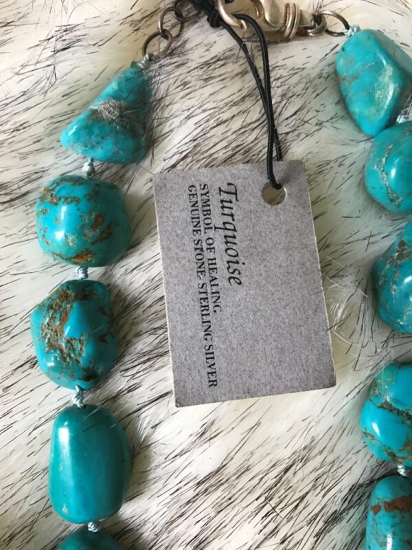 Natural Turquoise Nugget Necklace