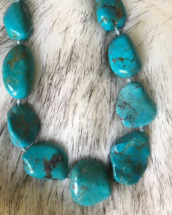 Natural Turquoise Nugget Necklace