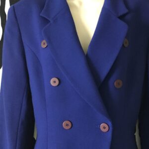 Jones New York Skirt Suit, Blue Skirt Suit, Wool Skirt Suit, Jones New York