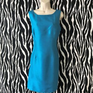 Molly Malloy Silk Dress, Molly Malloy Dress, Silk Sheath, Turquoise Sheath, Silk Dress