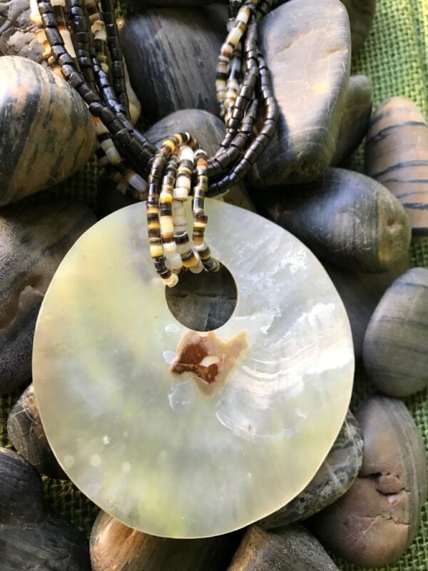 Mother Of Pearl Necklace, Seashell Necklace, Oyster Shell Necklace