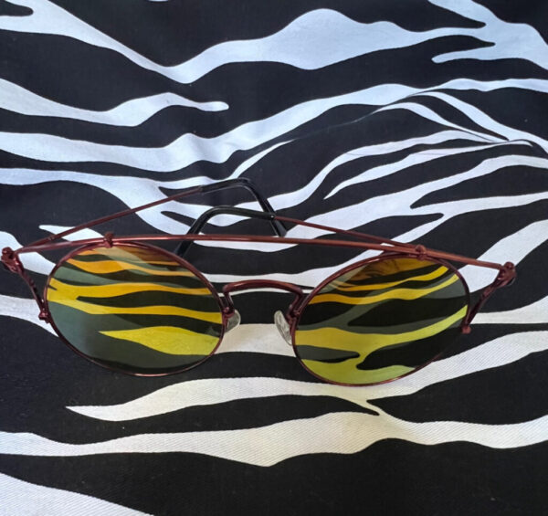 Preloved Burgundy Wire Polarized Sunglasses