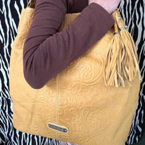 Preloved Tan Cynthia Rowley Hobo Leather Handbag