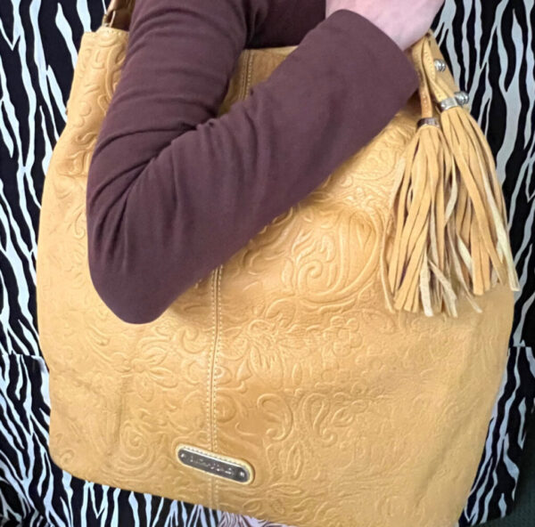 Preloved Tan Cynthia Rowley Hobo Leather Handbag