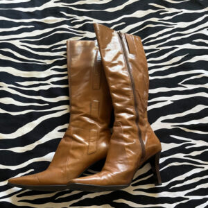 Preloved Tan Nine West Leather Boots