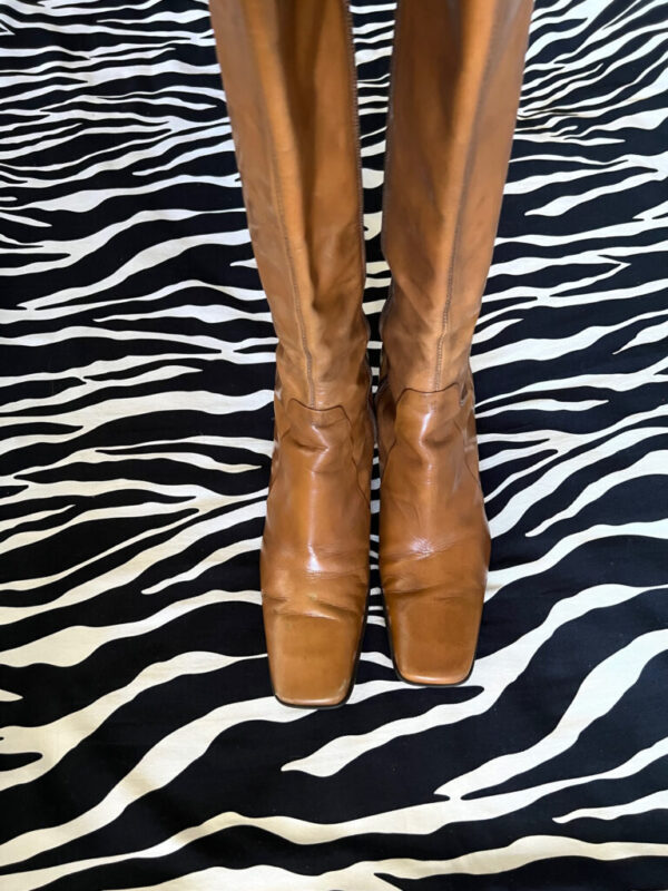 Preloved Tan Nine West Leather Boots