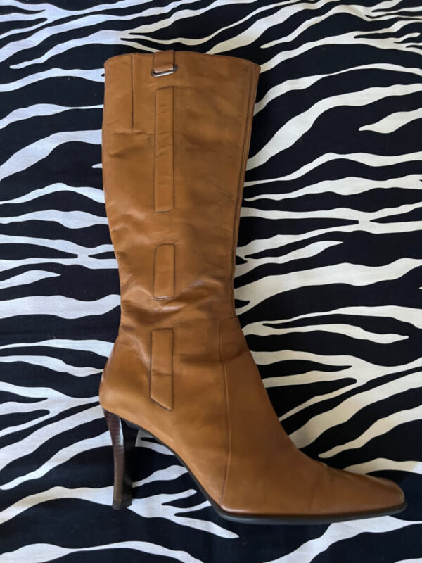 Preloved Tan Nine West Leather Boots