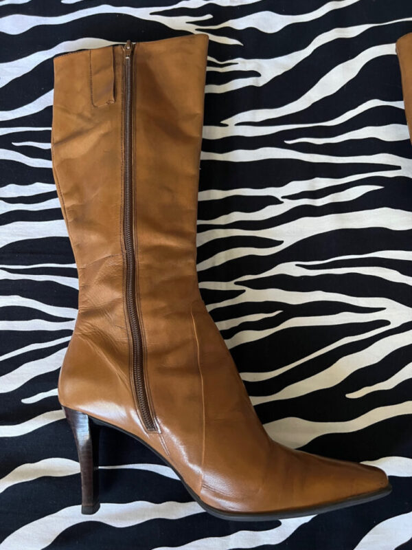 Preloved Tan Nine West Leather Boots