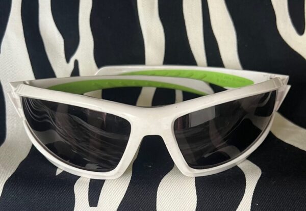 Preloved White And Neon Green Sunglasses