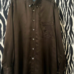 Preowned Lorenzini Italian Black Silk Shirt