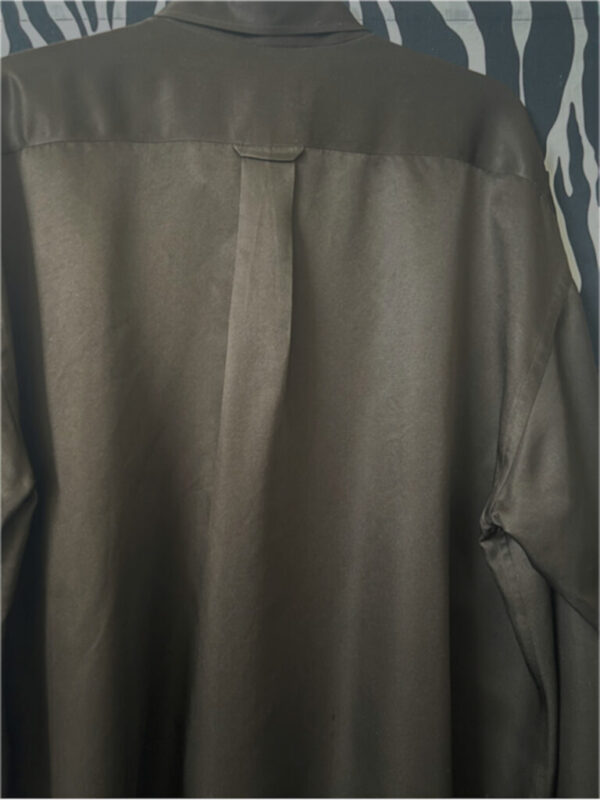 Preowned Lorenzini Italian Black Silk Shirt