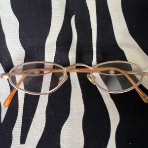 Preowned Magnivision Gold Reading Glasses With Spring Hinge +1.50