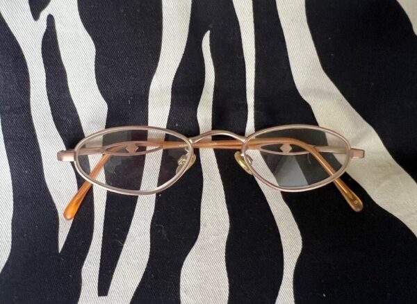 Preowned Magnivision Gold Reading Glasses With Spring Hinge +1.50